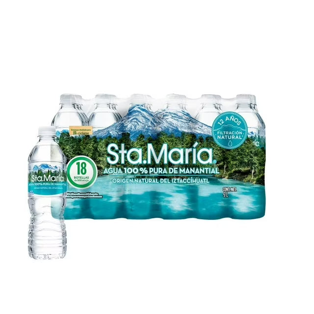 Santa María Water 18 bottles with 500ml each